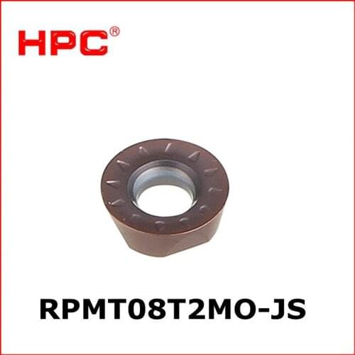 RPMT08T2MO-JS ZT30 CNC cutting tools tungsten carbide milling inserts for milling tool