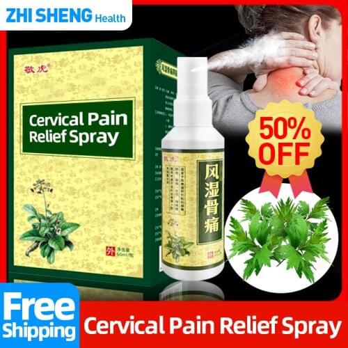 Cervical Neck Pain Wormwood Cure Spray Treatment Joint Muscle Sprain Shoulder Periarthritis Relief Care Liquid