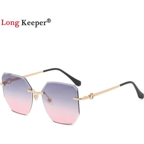 Vintage Oversized Square Sunglasses Women Fashion Luxury Brand Designer Metal Big Frame Gradient Cute Sun Glasses UV400 gafas de
