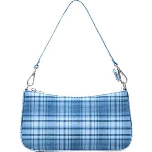 Women Bags 2020 Vintage Retro Bags Designer Ladies Hand Bags French Plaid Red Bag Female Travel Elegant Small Shoulder Bags