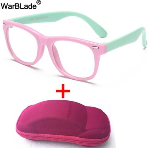 WBL Flexible Kids Glasses Boys Girls Myopia Prescription Eyeglasses TR90 Silicone Children Optical Frame Computer Clear Eyewear