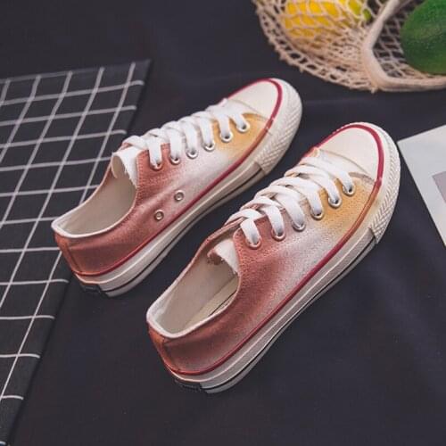 Women Breathable Flat New Arrival Ladies High-top Fashion Multicolor Canvas Shoes Female Casual Sneakers Ulzang Shoes W31-83