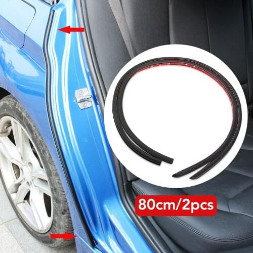 2PCS Car Door Rubber Seal Strip Filler For Volvo XC60 XC90 Toyota Renault Opel astra Nissan qashqai Peugeot 307 308