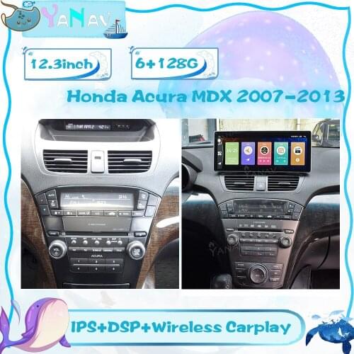12.3 INCH Car Radio For Honda Acura MDX 2007-2013 Android 10 Auto Multimedia GPS Navigation Stereo CarPlay WiFi 4G BT Head Unit