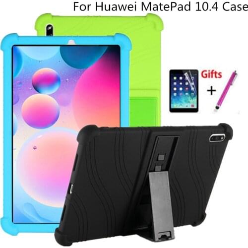 Case For Huawei Matepad Pro 10.4 BAH3-AL00 BAH3-W09 10.4" Stand Soft Silicon Cover For Huawei MatePad 10.4 Tablet Shell Capa+Pen