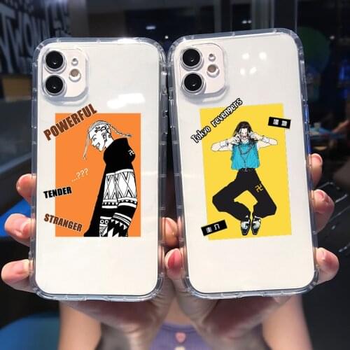 Tokyo Revengers Anime Manjiro Ken Takemichi Hinata Atsushi Phone Case for Iphone 12 MAX 11 XR X XS 7 8 Plus 6S Shockproof Coque