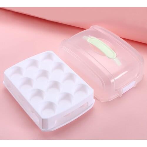 24 Compartments Double Layer Plastic Cupcake Holder Box Muffin Cake Box Cake Container Portable Dessert Box Large Capacity