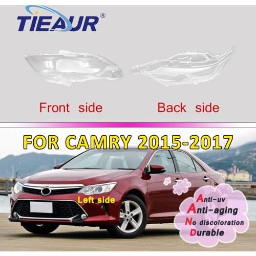 Headlight Transaprent Lens Glass Cover FOR Toyota Camry Headlamp Clear Shell Auto Mask 15-17 Lampshades Replacement DIY