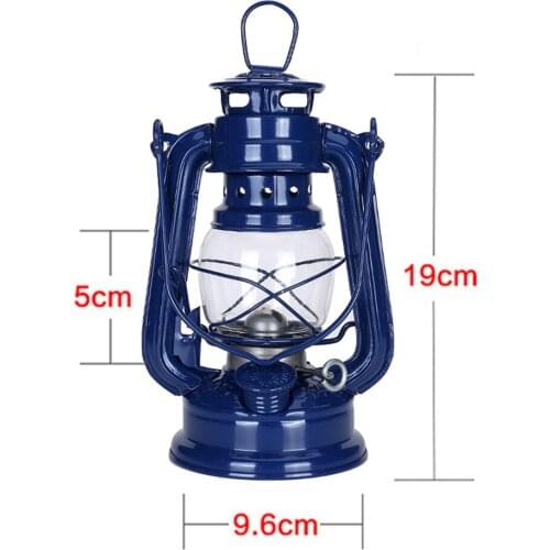 19x9.62cm Retro Classic Kerosene Lamp Portable Mediterranean Style Oil Lantern Outdoor Camping Hiking Accessories