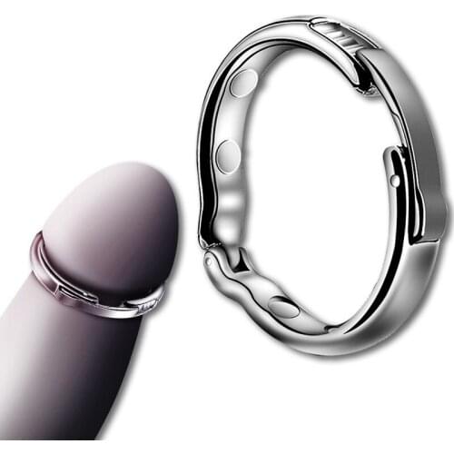 Cock Ring Metal Penis Sleeve For Male Extender Penis Enlargement Condoms Sex Toys Intimate Goods Ring On The Penis