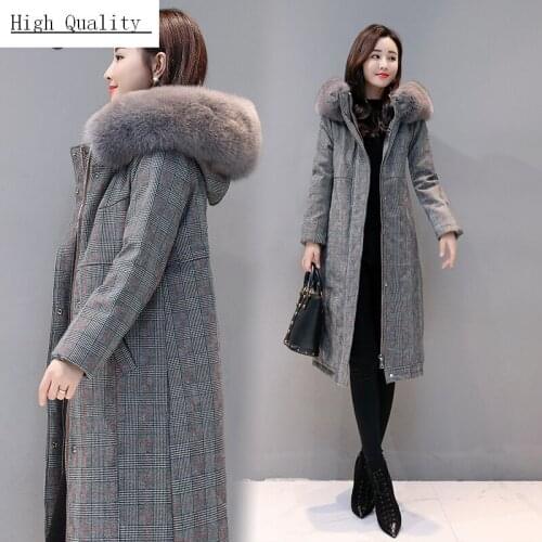 Thick Warm Womens Down Jacket Luxury Fox Fur Hooded Clothes 2020 Brand 90% Duck Down Coat Female Down Jacket Hiver 81114