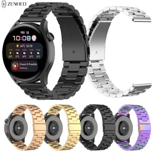 22mm Stainless Steel Strap For Huawei Watch 3 Replacement Watchband For Huawei Watch 3 Pro Smart Watch Band