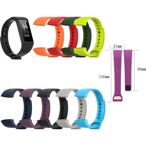 SiliconFor Xiaomi Redmi Band Silicone Wrist Strap For Redmi Smart Bracelet Colorful Watch Strap For Mi Redmi Band 4C Accessories