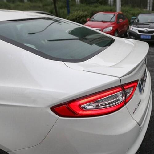 For Ford Mondeo Spoiler 2013 2014 2015 2016 High Quality ABS Material Carbon Fiber Look Car Rear Trunk Wing Accessories Body Kit