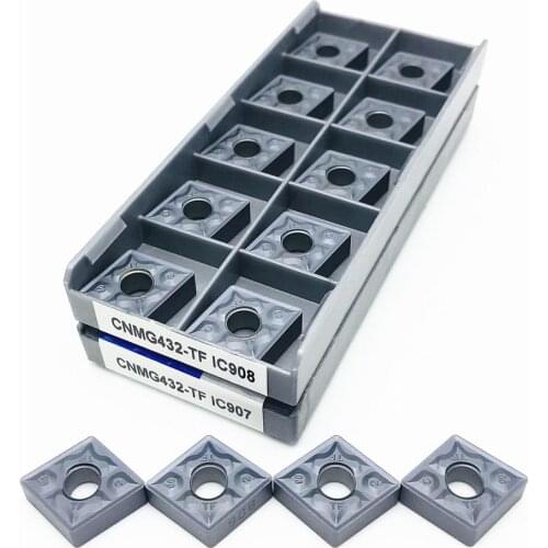 Carbide insert CNMG120408 TF IC907 IC908 External turning tool CNMG 120408 Lathe parts tool Turning insert Milling turning tool