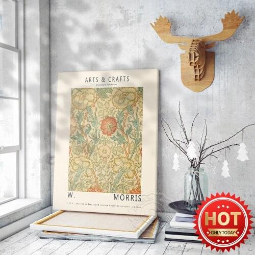 William Morris Exhibition Poster, Arts and Crafts movement Wall Art, Museum of Art Houston Wall Picture, Gallery Mural Poster