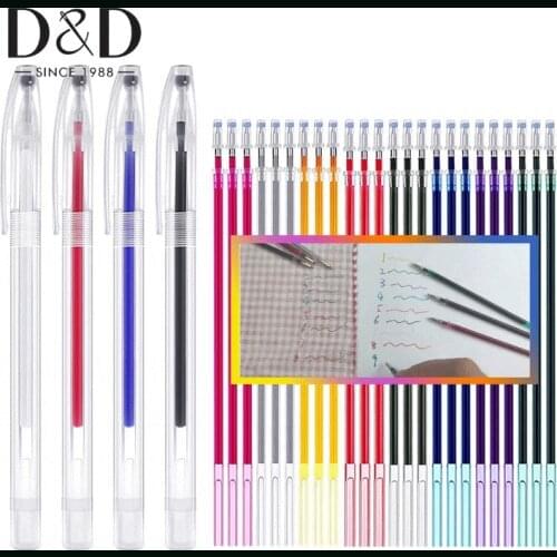 Water Soluble Disappearing Pen 4Pcs Fabric Marker Pen with 24 Refills for Quilting Fabric Chalks Pencil Craft DIY Dressmaking