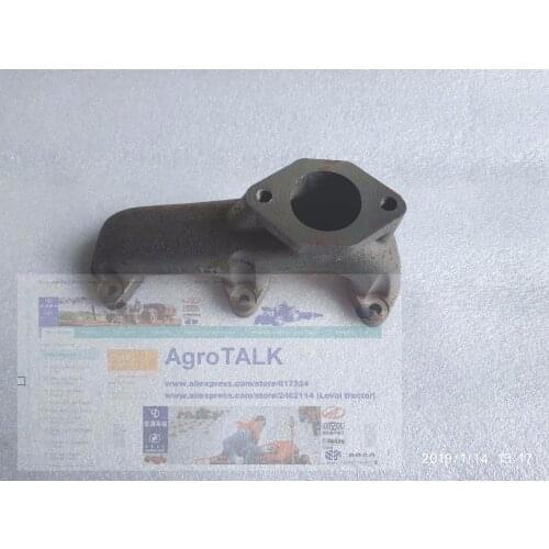 Exhaust manifold for elbow with 2 holes for Laidong KAMA LL380,KM385BT, part number: LL380B-08001