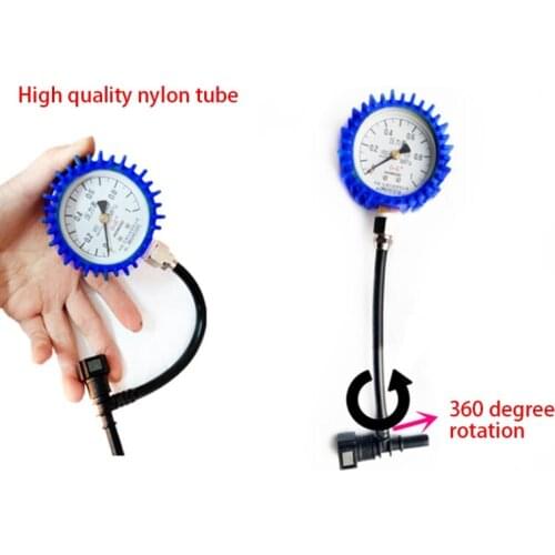 1set Motorcycle Car Fuel Pressure Gauge Car Gasoline Pressure Gauge Meter Tester Tool