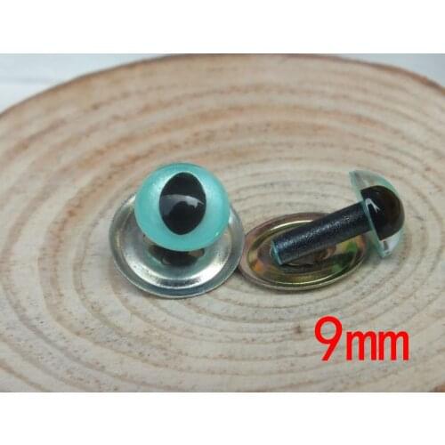DIY animals --100pcs pearl-blue safety doll eyes/cat eyes