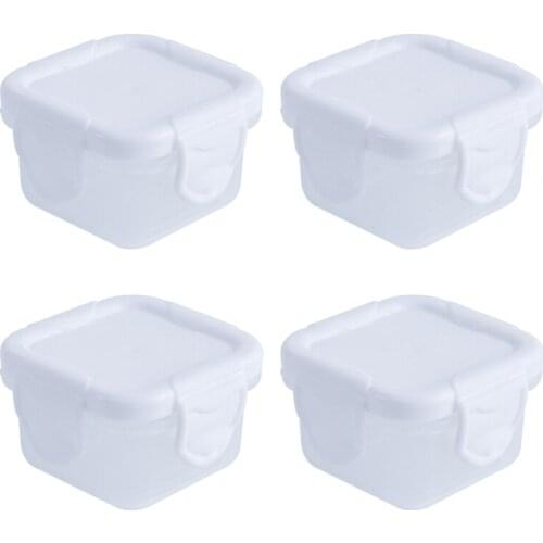 4 Pcs/Set 60ml Baby Milk Powder Food Container Infant Snacks Feeding Storage Portable Food Freezer Fresh Cup D0AF