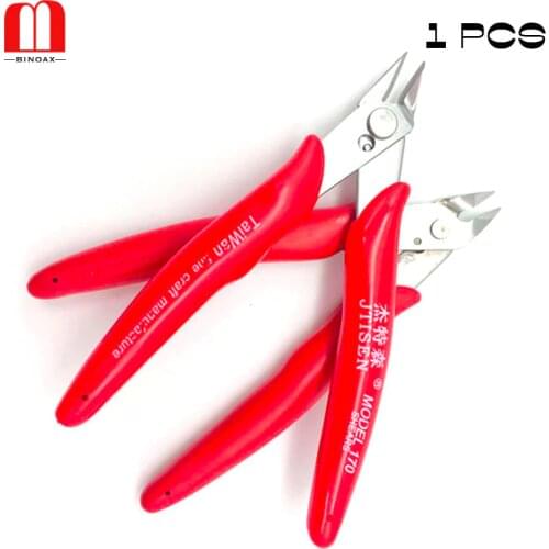 5 inch Red Electrical Wire Cable Cutters Cutting Side Snips Flush Pliers Nipper Hand Tools