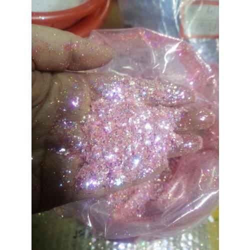 50g/Pack 18 Colors Nail Art Glitter Flakes Shining Laser Holographic Loose Bright Glitter Nail Sparkly Chunky Sequins Te#064