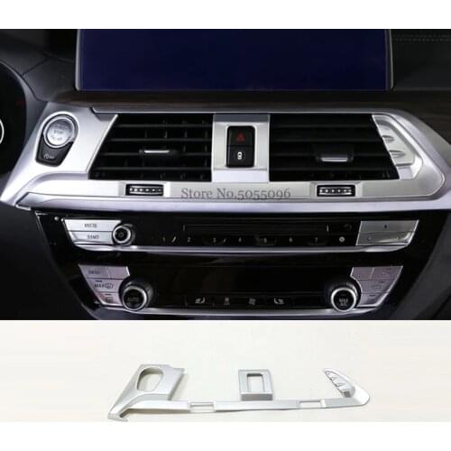 ABS Chrome For BMW X3 G01 2018 2019 Car middle air outlet Decoration Cover Trim Sticker Car Styling accessories 1pcs