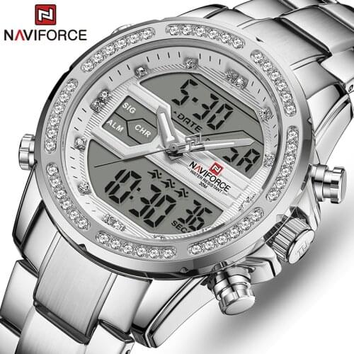 NAVIFORCE New Waterproof Mens Watch Top Brand Men Chronograph Quartz Watches Military Sports Male Clock Relogio Masculino