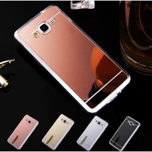 Phone Case For Samsung Galaxy J2 Prime Electroplating Mirror TPU Mobile Phone Cover Cases For Galaxy J2 Prime G530 G532F