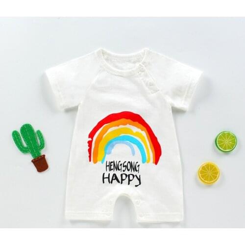 Baby Jumpsuit Summer Jumpsuit Animal Print Girl Boy Newborn Climbing Cartoon Jumpsuit Baby