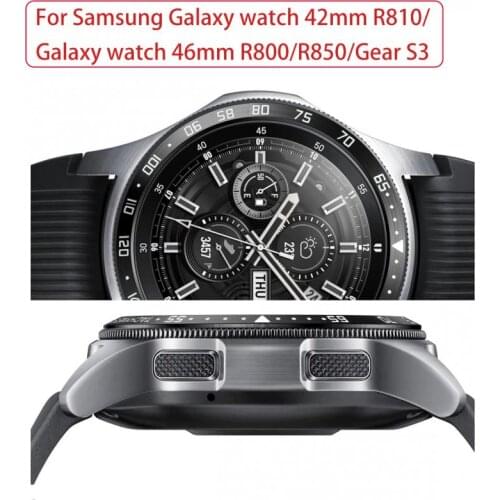 For Samsung Galaxy Watch 42mm R810/Galaxy Watch 46mm R800/R850/Gear S3 Classic Smart Bracelet Bezel Ring Case Protection Cover
