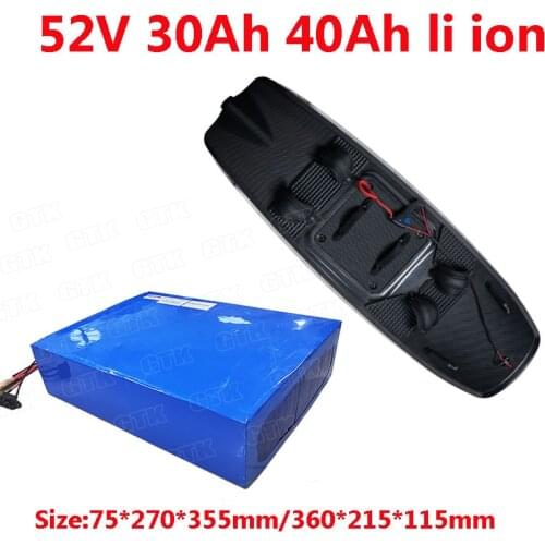 Surf board Lithium 14S BMS 52V 30Ah 40Ah li ion battery pack 58.8V for jet board electric surfboard surfing board sea scooter