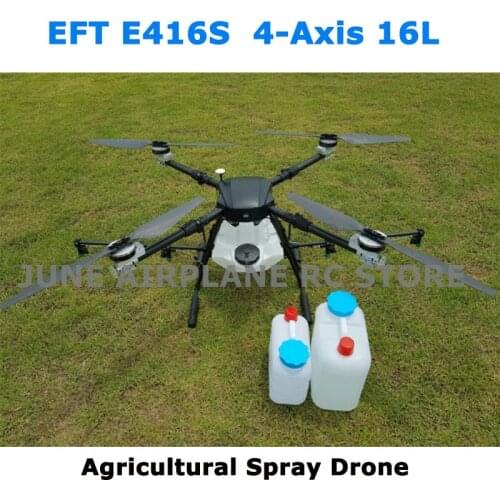EFT E416S 16L Complete drone Agricultural spraying drone 16KG folding wheelbase with Hobbywing X9 power system drone