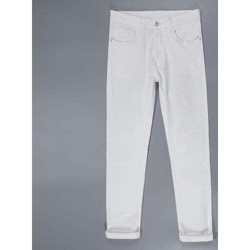 High Quality Fashin White Slim Jeans 2020 Autumn New Pants Classic Style High Quality ElasticTrousers Male Brand