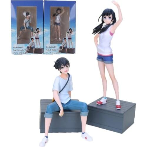 Anime Weathering With You Figure Doll Amano Haruna Morishima Hodaka PVC Action Figures Collectible Model Toys