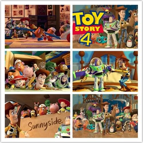 Cartoon Toy Story Diy 5d Diamond Painting Disney Cross Stitch Kits Embroidery Mosaic Home Decor Full Drill Art Gift