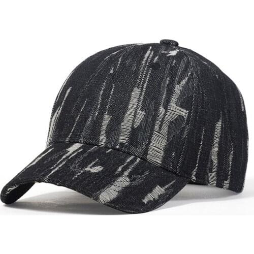 2021 Spring And Autumn Fashion Worn Denim Cap Summer Outdoor Leisure Visor Hat Trend Hole Baseball Caps Hip Hop Sport Hats