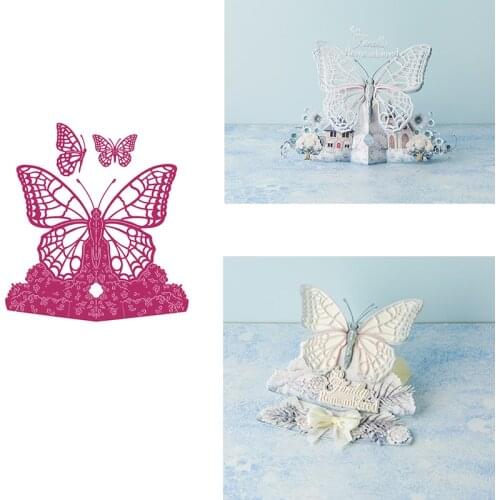 2021 New Arrivals 3d Big Butterfly Cutting Dies For Scrapbooking Album Paper Cards Decorative Crafts Embossing Folder Card Album