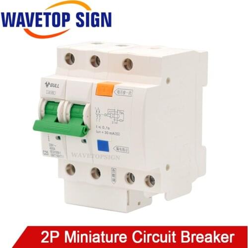 Leakage Protector 25A 2P Miniature Circuit Breaker Air Switch Home Air Switch Co2 Laser Engraving and Cutting Machin