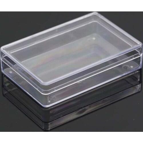 HX5D Rectangular Transparent Plastic Storage Case Playing Card Container Poker Cards Storage Box for Club Entertainment Venues