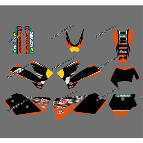 RB R B (BULL) Motorcycle Bike SXF MXC SX EXC Decal Graphics Kit For ktm SXF MXC SX EXC 2005 2006 2007