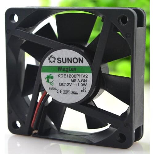 KDE1206PHV2 MS.AF.GN DC 12V 1.0W 60x60x15mm Server Square