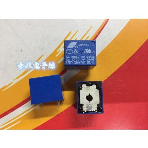 SRD-36VDC-SL-C 36V 5foot 10A 250VAC T73 SRD