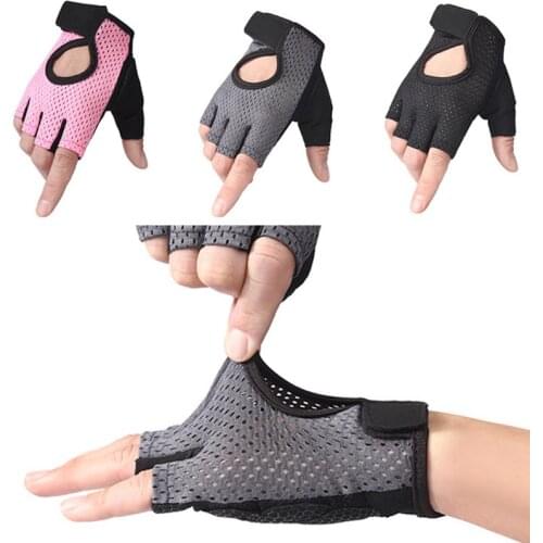 Cycling Bike Goves Breathable Anti Slip Pad Half Finger Motocros MTB Road Bike Sports Bicycle Climbing Wear Gear Elastic 1 Pair