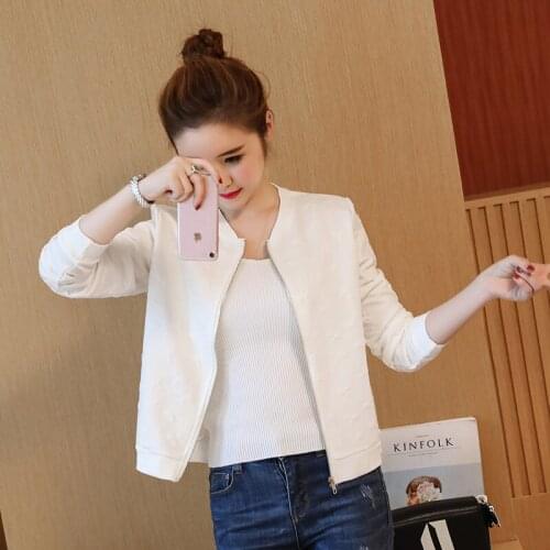 XXL Spring Autumn Elegant Solid Zipper Thin Baseball Uniform Bomber Jacket Women Korean Casual Long Sleeve Basic Street Coat