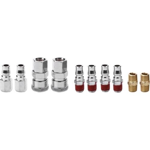 10Pcs 1/4 inch BSP Air Line Hose Compressor Fitting Connector Coupler Quick Release Pneumatic Parts for Air Tools Hardware