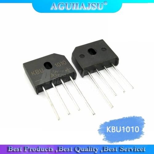 5PCS/LOT KBU1010 KBU-1010 10A 1000V ZIP Diode Bridge Rectifier diode New
