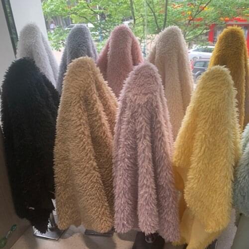 50*160cm Imitation Large Volume Silk Cashmere Fabric Super Soft Skin-friendly Clothing Lining Plush Toy Handmade DIY Fabric