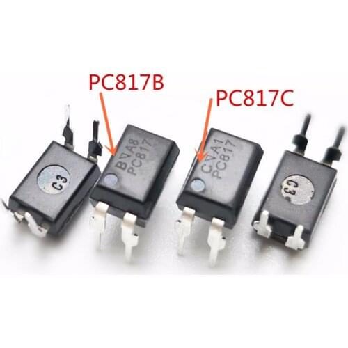 50pcs PC817 PC817C 817 817C FL817C PS817C DIP / Pc817 Optocoupler